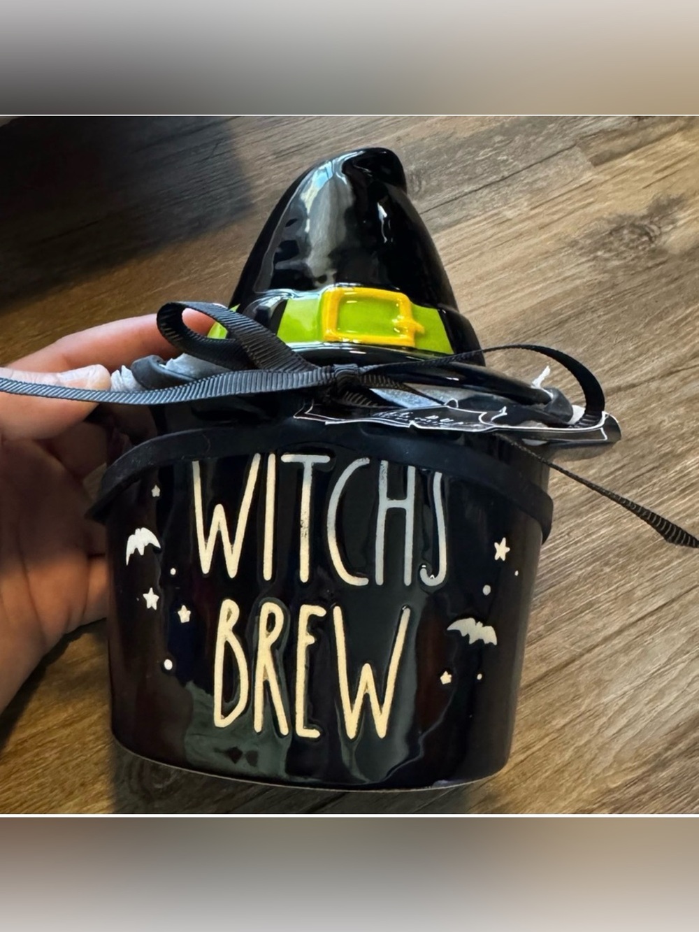 Rae Dunn Halloween themed baking dish with lid